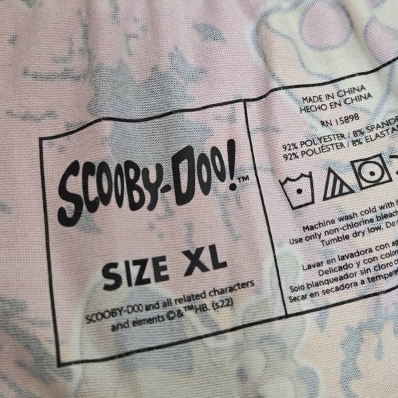 Scooby-Doo Mens XL Pajama Pants With Drawstring Novelty Print Fun Design Relaxed - Picture 13 of 16
